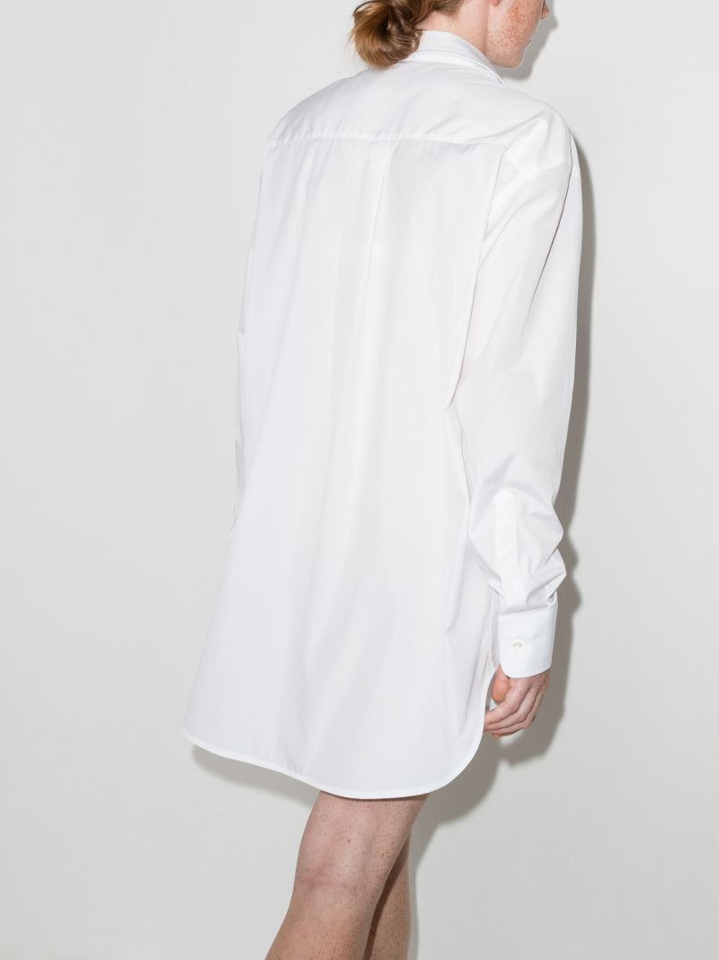 White Mini Shirt Dress