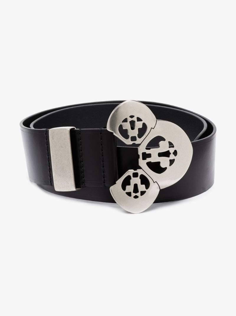 Black Adaria Leather Belt
