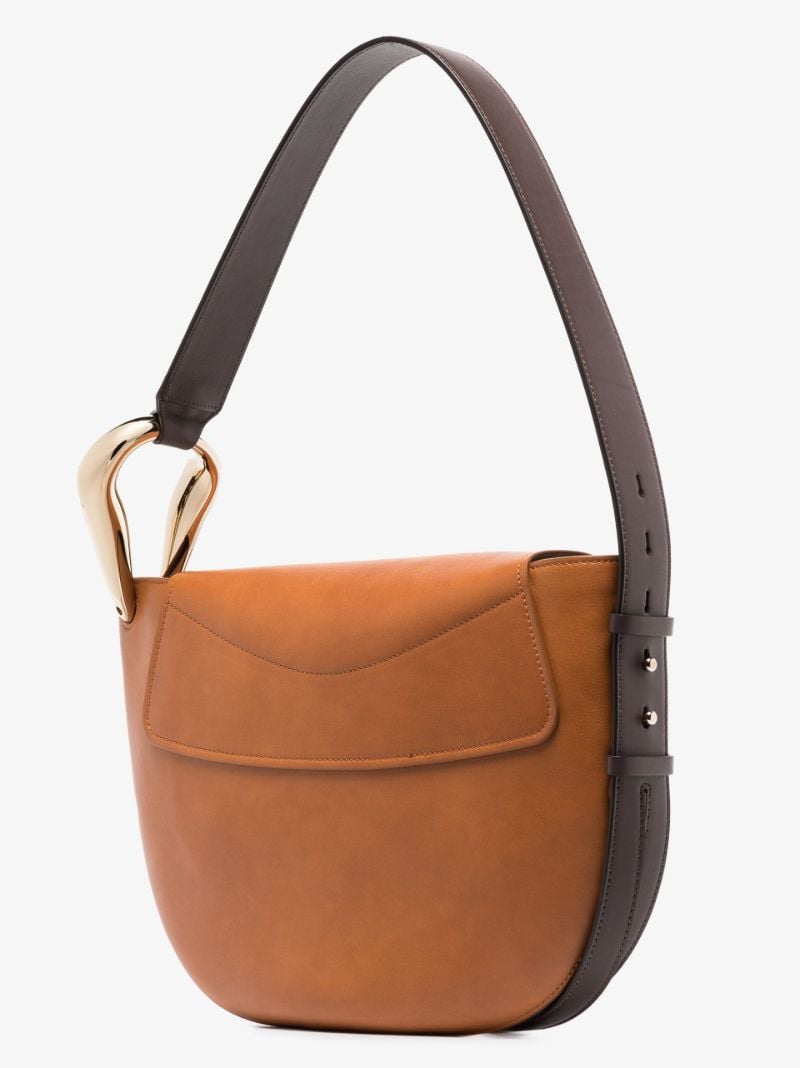 Brown Kiss Leather Shoulder Bag