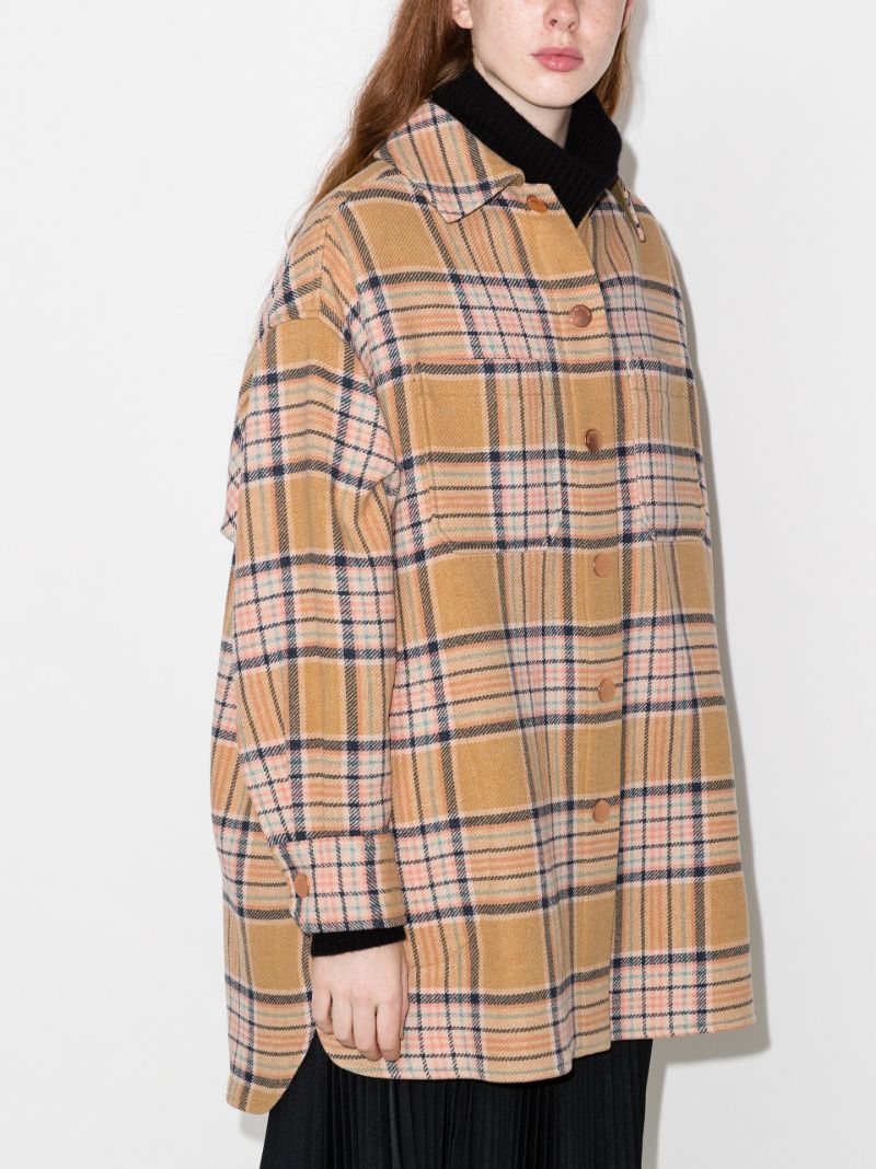 Oversized Checked Coat