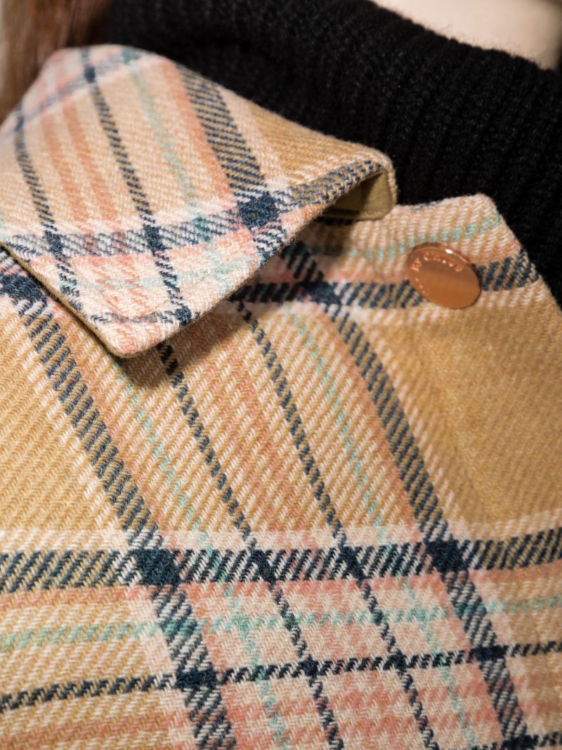 Oversized Checked Coat