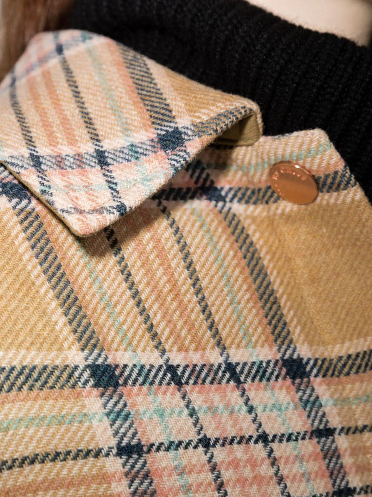 Oversized Checked Coat