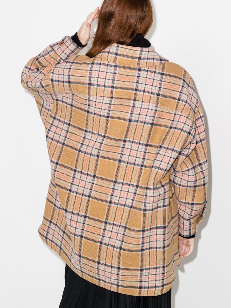 Oversized Checked Coat