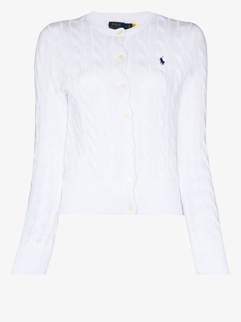 Cable Knit Cotton Cardigan