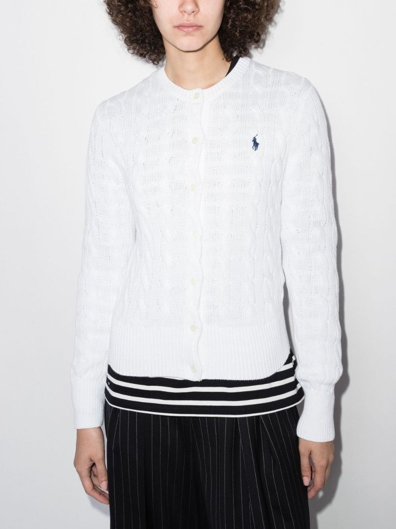Cable Knit Cotton Cardigan