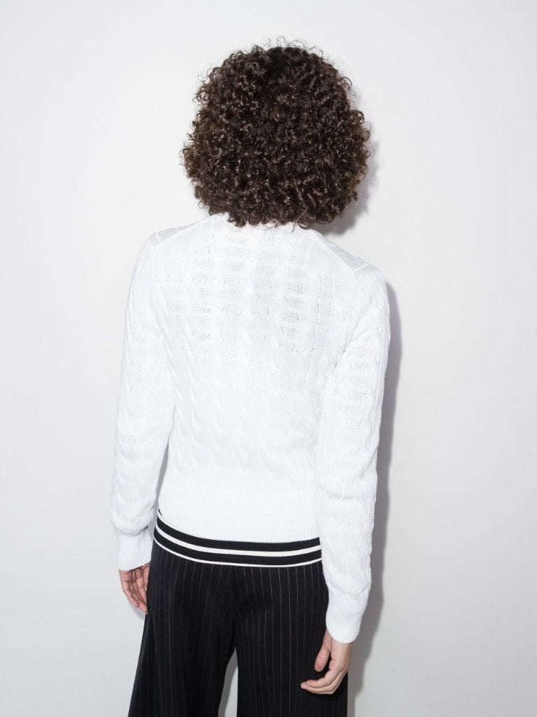 Cable Knit Cotton Cardigan