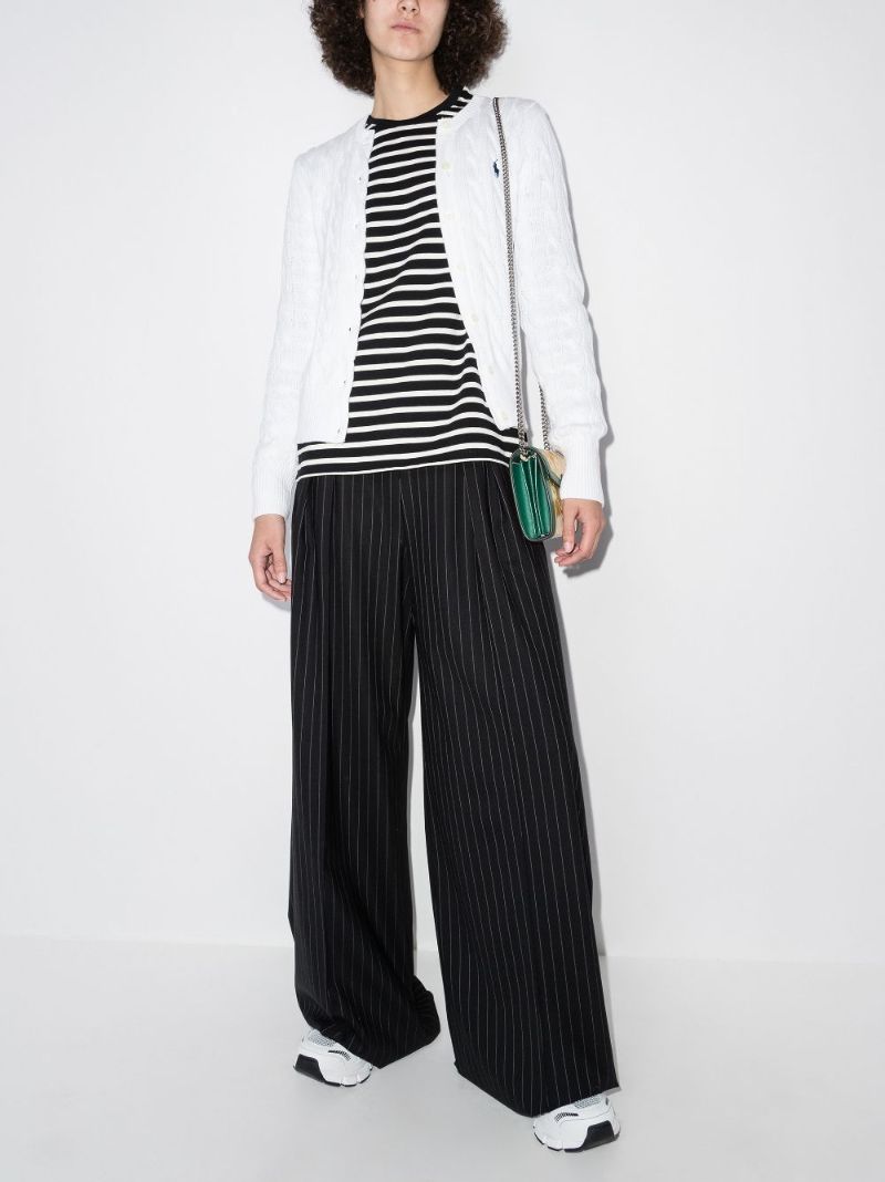 Cable Knit Cotton Cardigan
