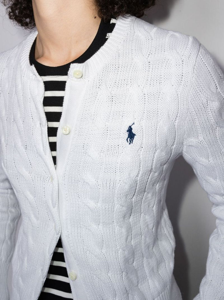 Cable Knit Cotton Cardigan