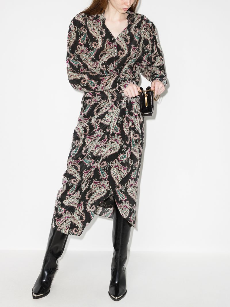 Blineali Paisley Silk Blouse