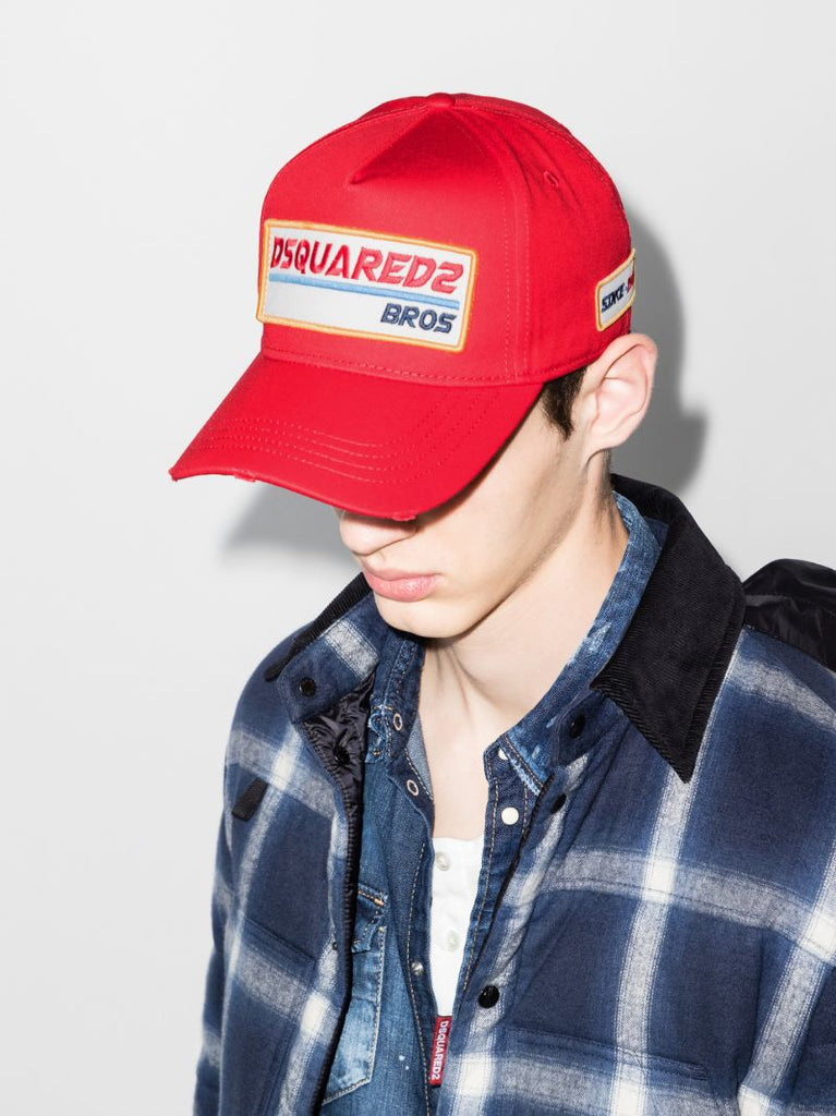 Red Bros Logo Patch Baseball Cap