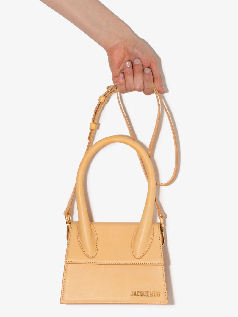 Neutral Le Chiquito Moyen Leather Mini Bag