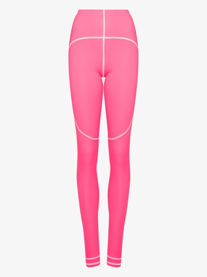 Contrast-seam Leggings