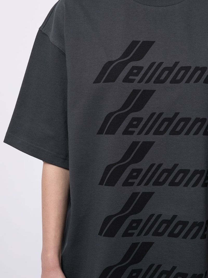 Grey Logo Print Short Sleeve T-shirt