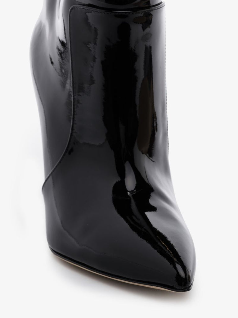 Black 105 Knee-high Patent Leather Boots