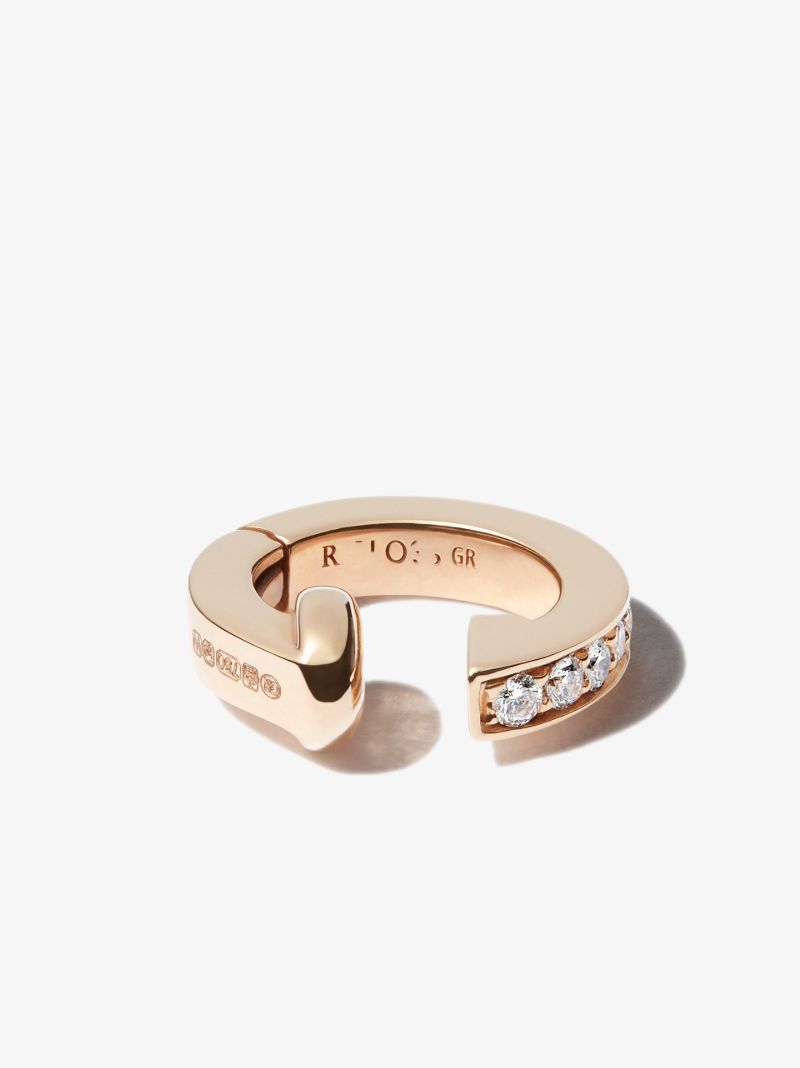 18k Rose Gold Berbere Diamond Ear Cuff