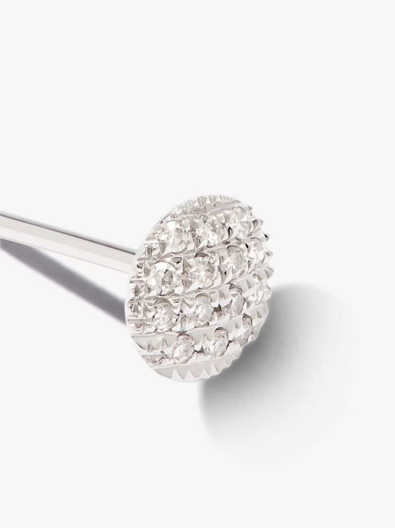 14k White Gold Lauren Joy Mini Diamond Stud Earrings