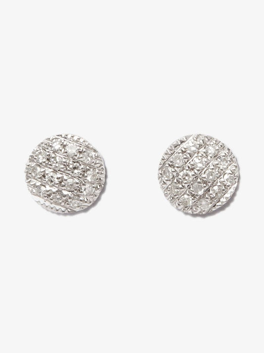 14k White Gold Lauren Joy Mini Diamond Stud Earrings