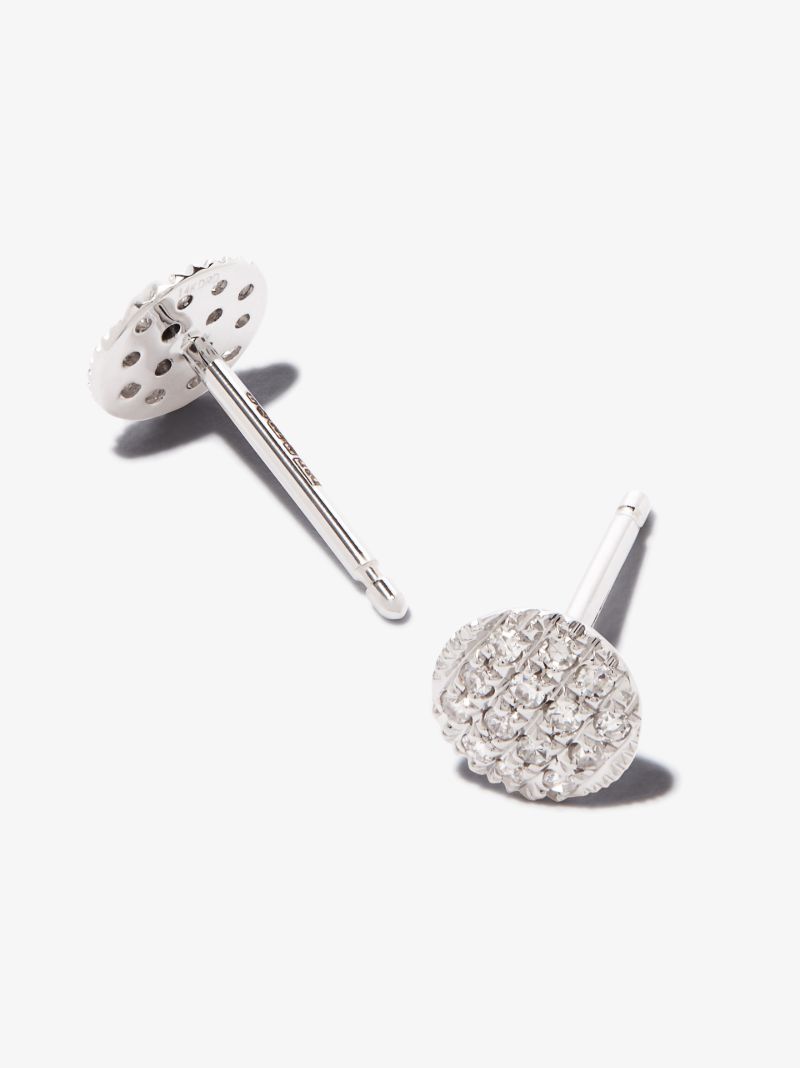 14k White Gold Lauren Joy Mini Diamond Stud Earrings