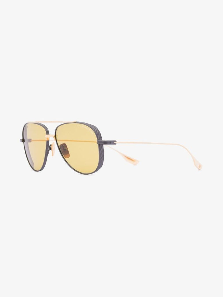 Gold Tone Subsystem Aviator Sunglasses