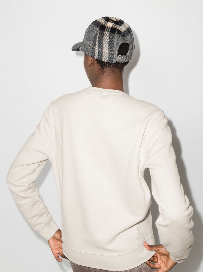 White Logo-print Cotton Sweatshirt