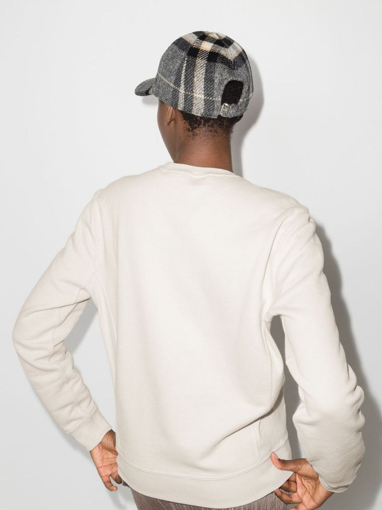 White Logo-print Cotton Sweatshirt