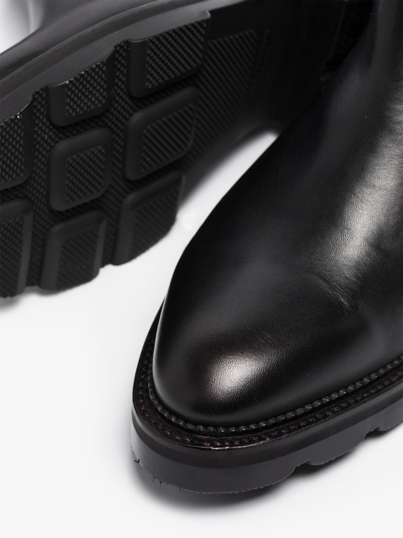 Black Andy Knee-high Leather Boots