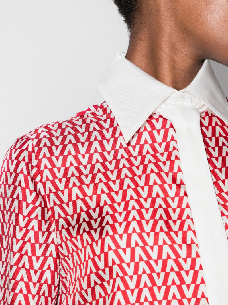 Optical Valentino Silk Shirt