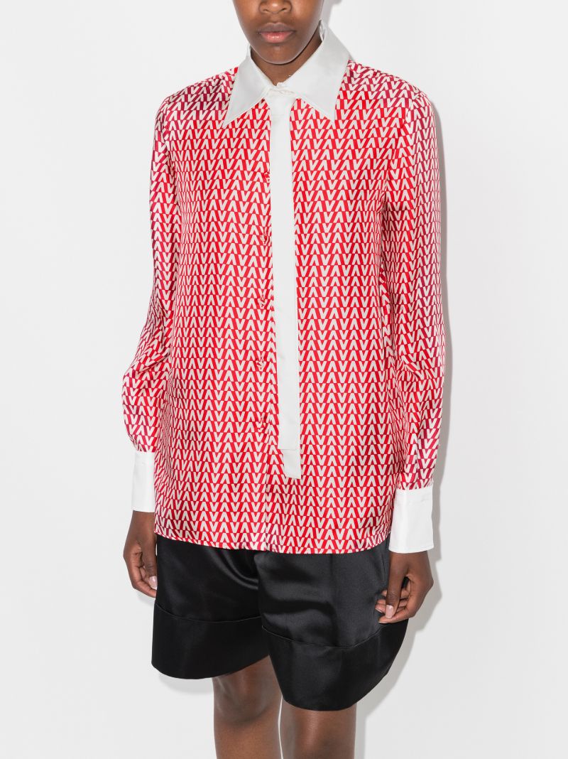 Optical Valentino Silk Shirt