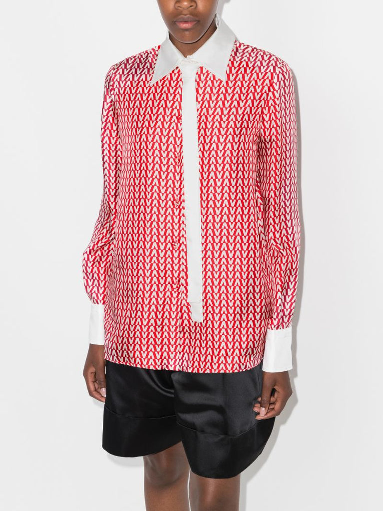 Optical Valentino Silk Shirt