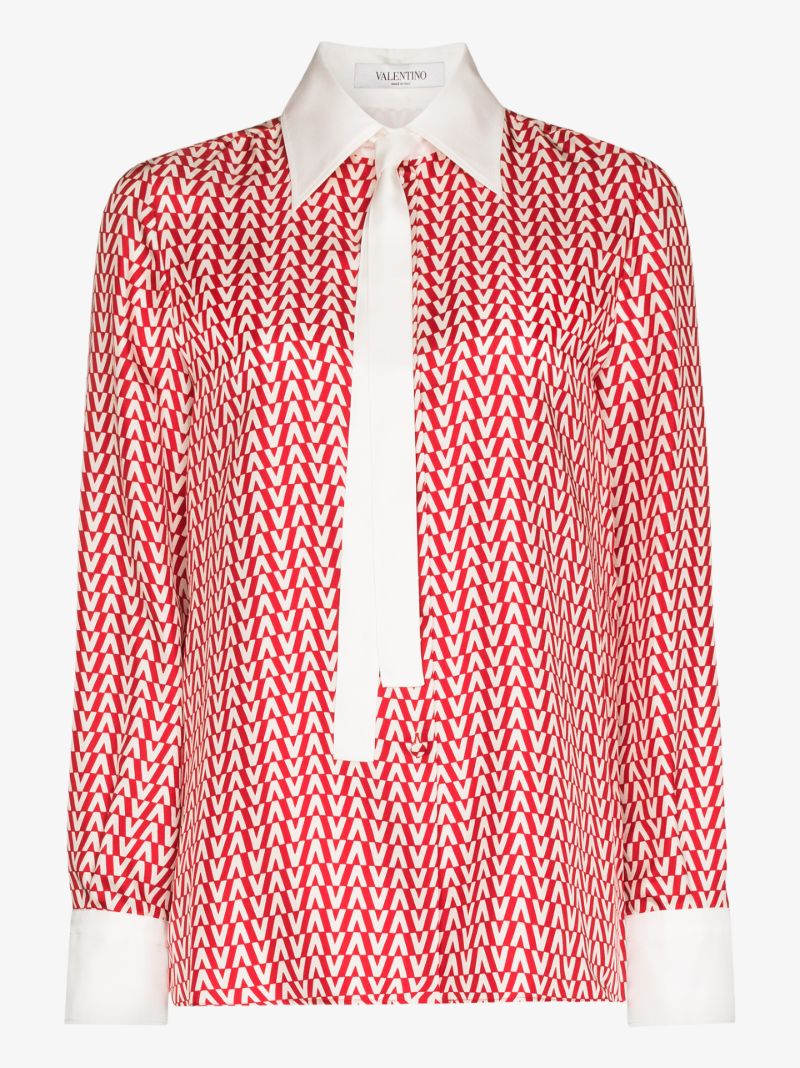 Optical Valentino Silk Shirt
