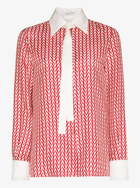 Optical Valentino Silk Shirt