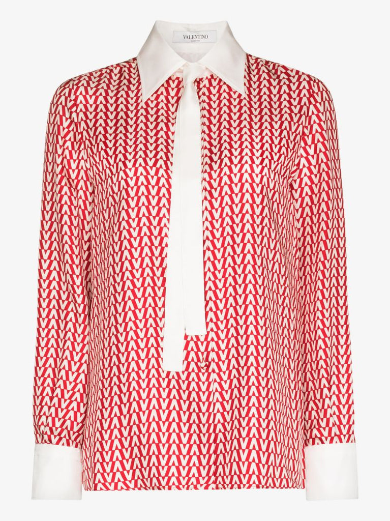 Optical Valentino Silk Shirt