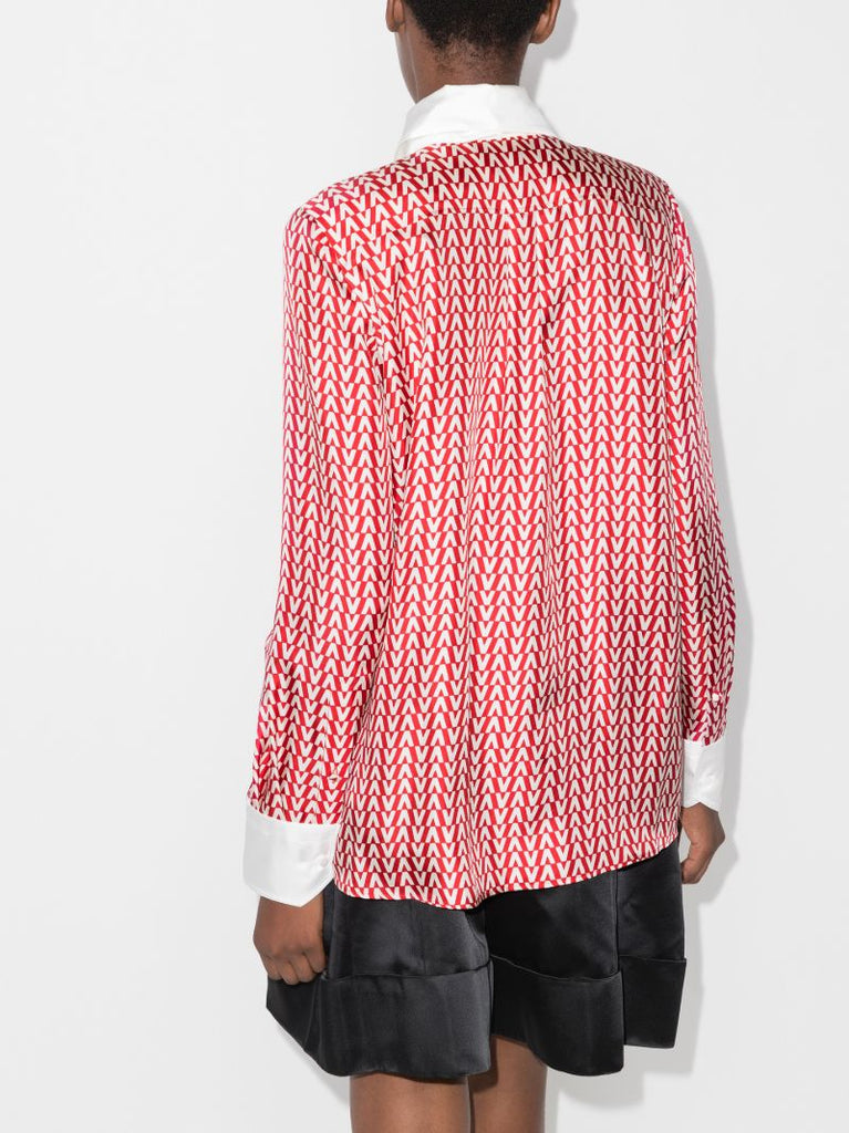 Optical Valentino Silk Shirt