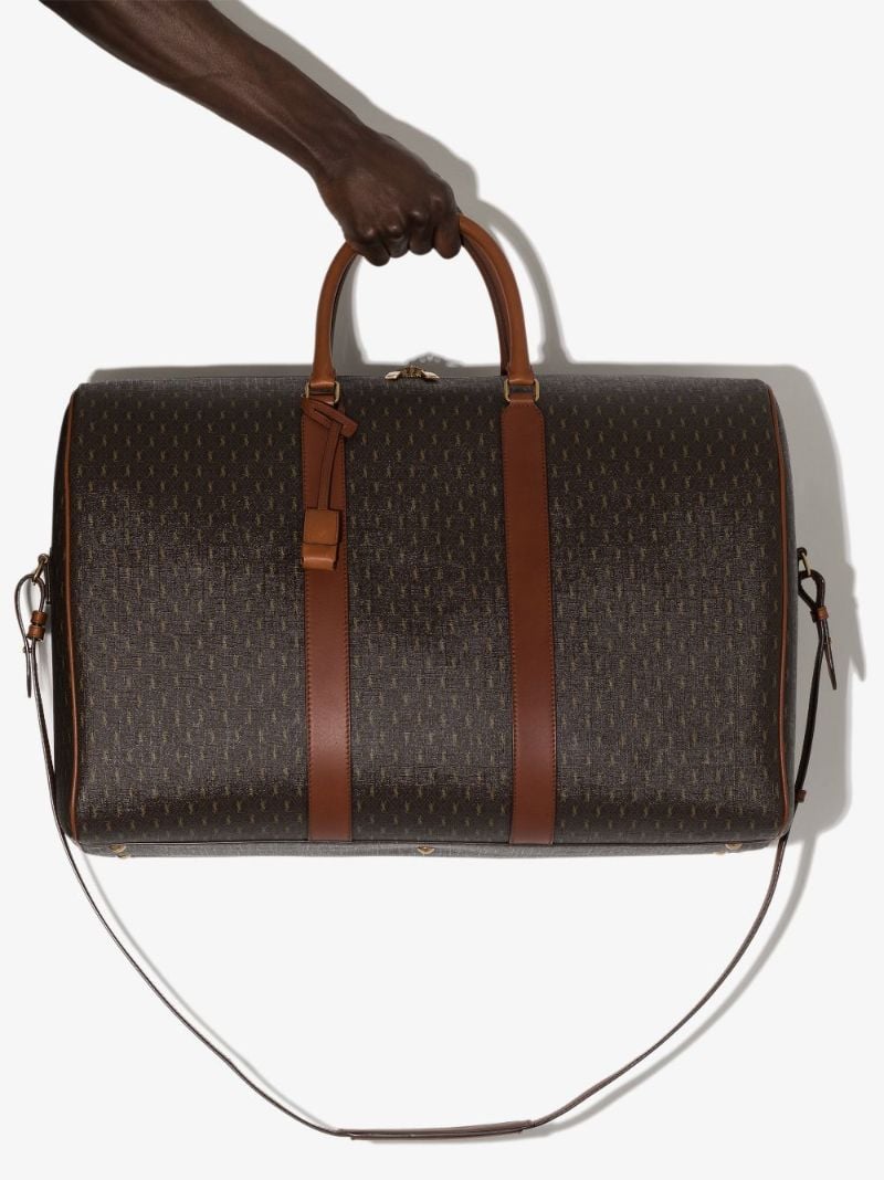Brown Monogram Leather Holdall Bag
