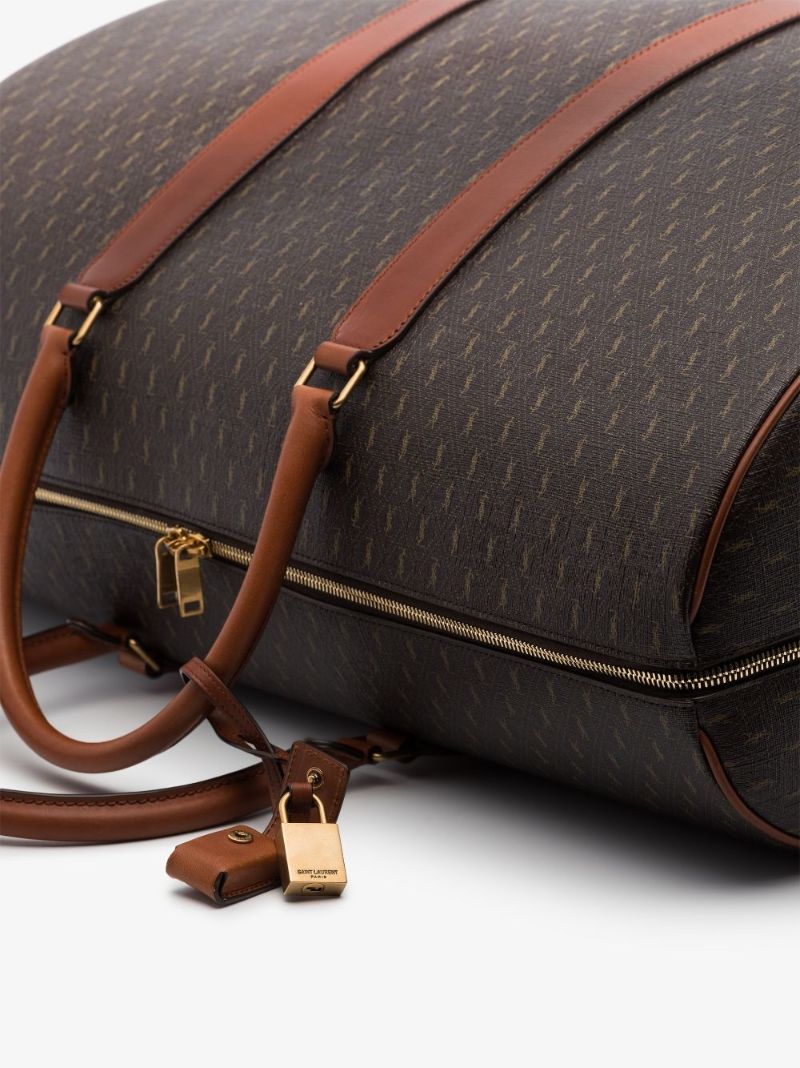 Brown Monogram Leather Holdall Bag