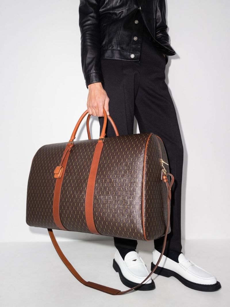 Brown Monogram Leather Holdall Bag
