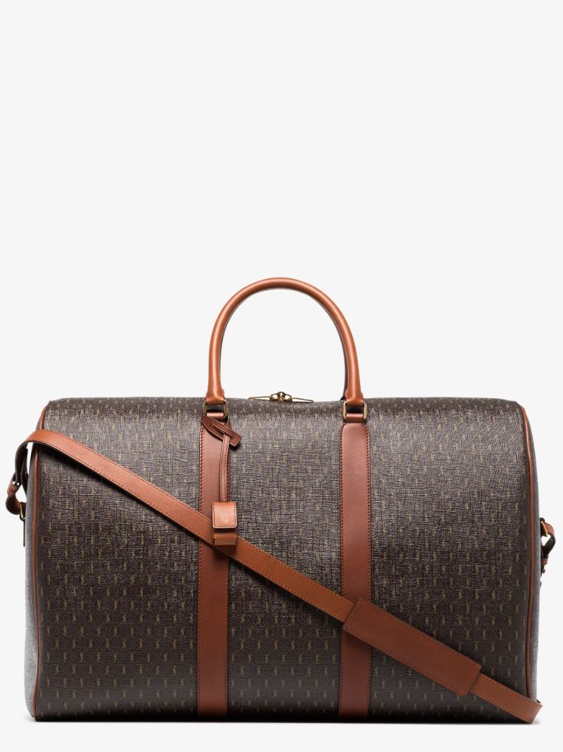 Brown Monogram Leather Holdall Bag