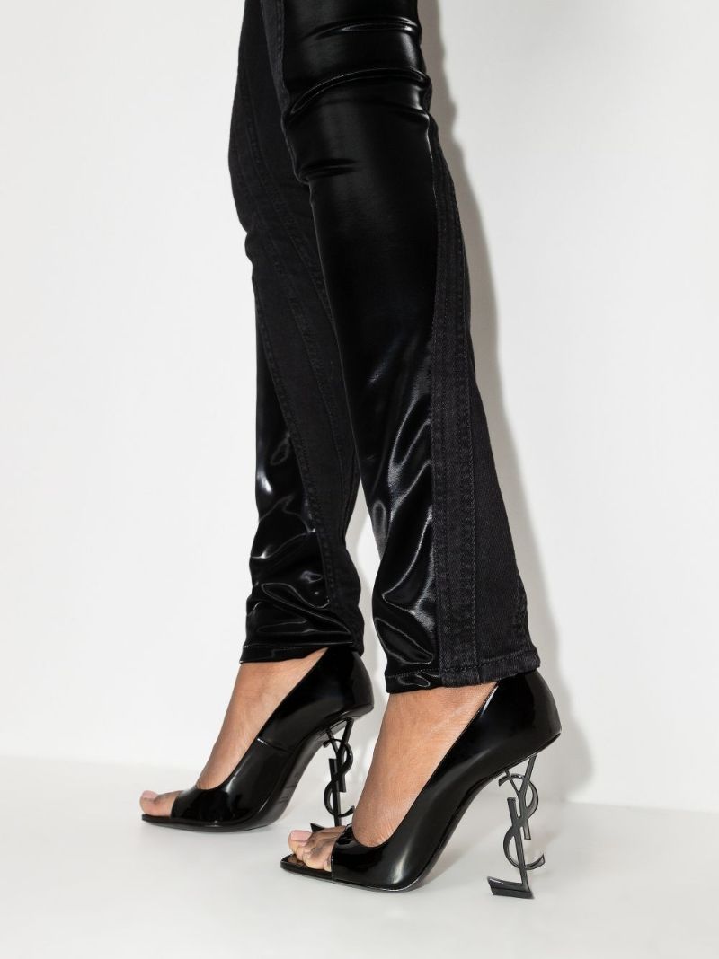 Black Tower 110 Patent Leather Pumps