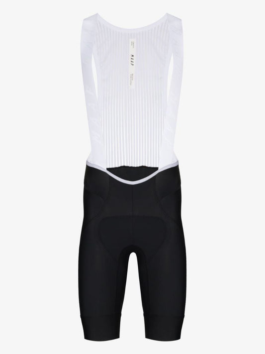 Black and White Team Evo Cycling Bib Shorts