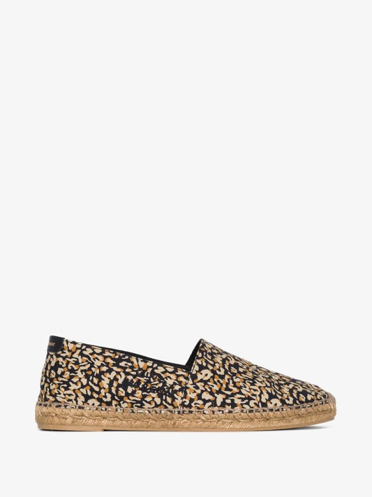 Brown Abstract Print Espadrilles