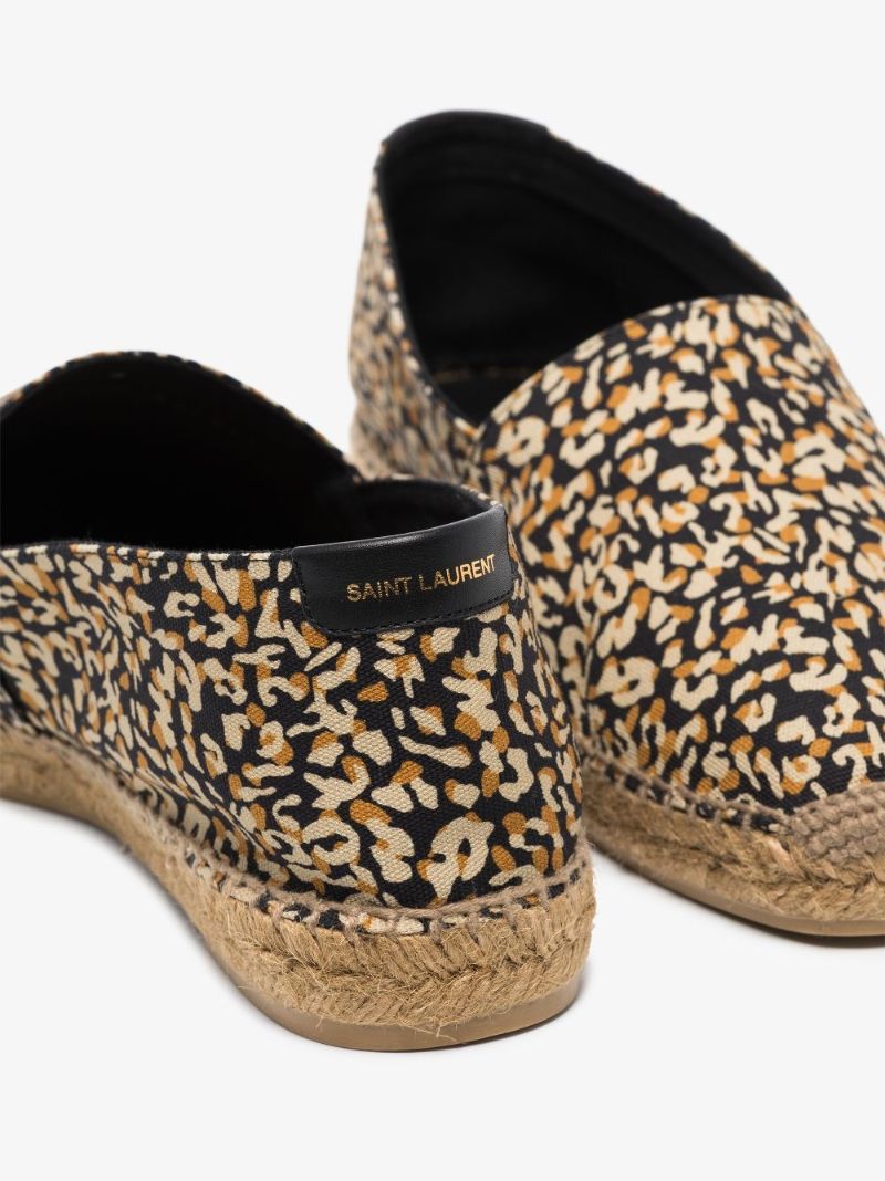 Brown Abstract Print Espadrilles