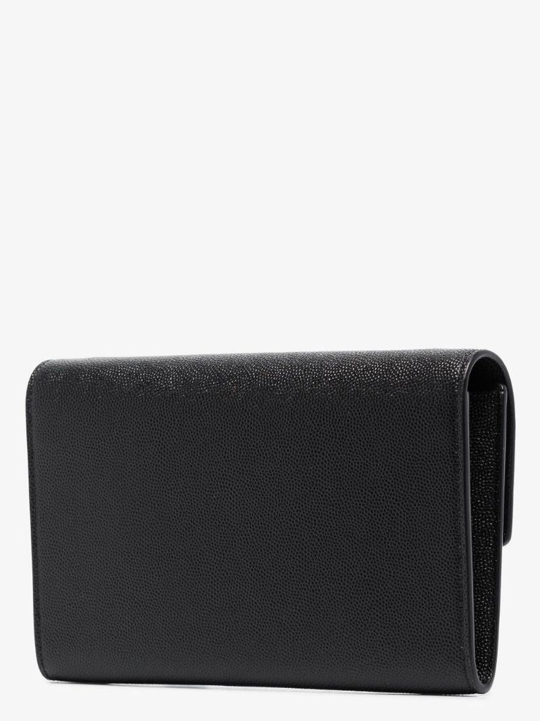 Black Uptown Leather Chain Wallet