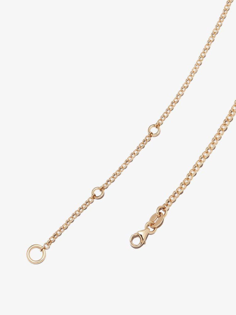 18k Yellow Gold Scorpio Baby Medallion Diamond Necklace