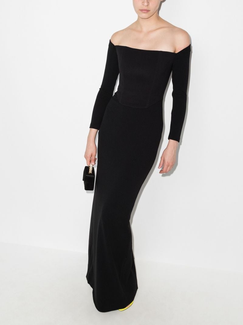 Kae Off-the-shoulder Evening Gown