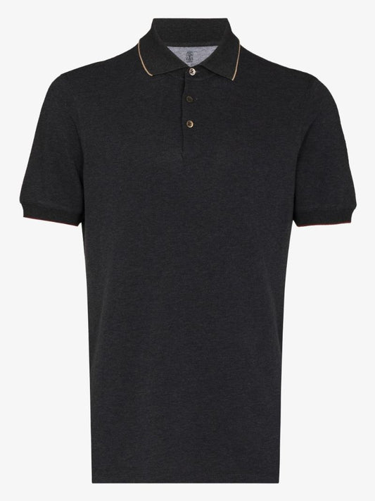 Trimmed Cotton Polo Shirt