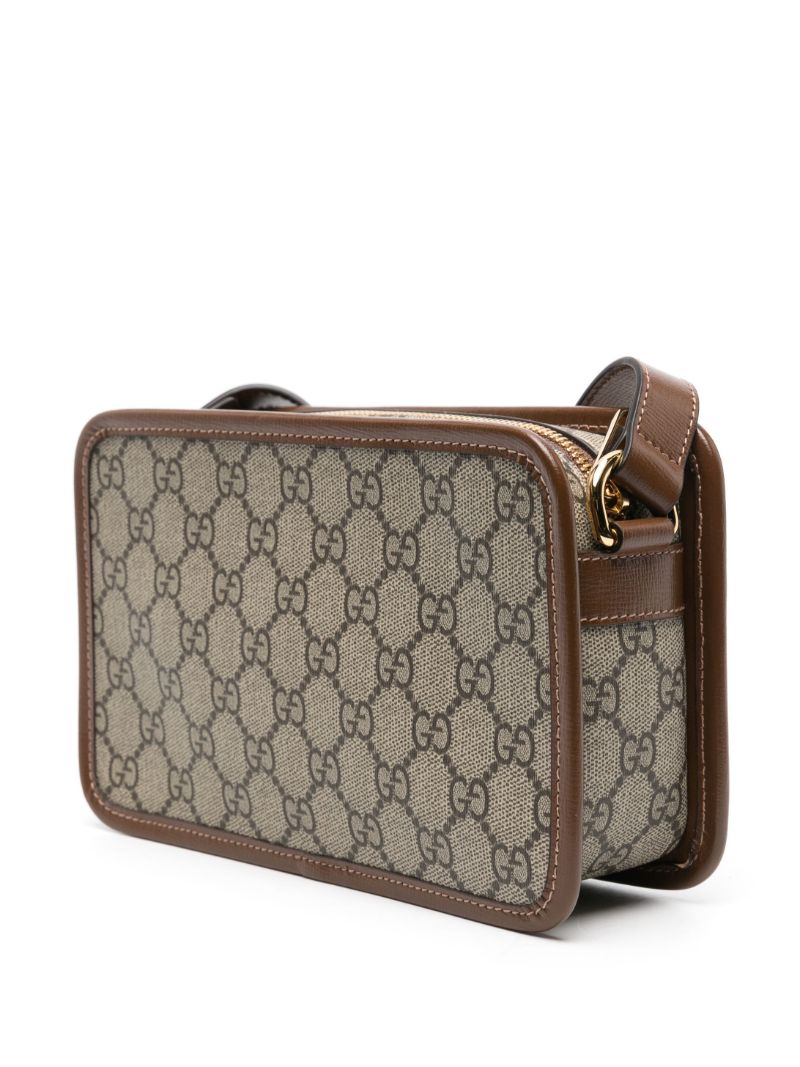 Neutral Gg Supreme Canvas Mini Bag