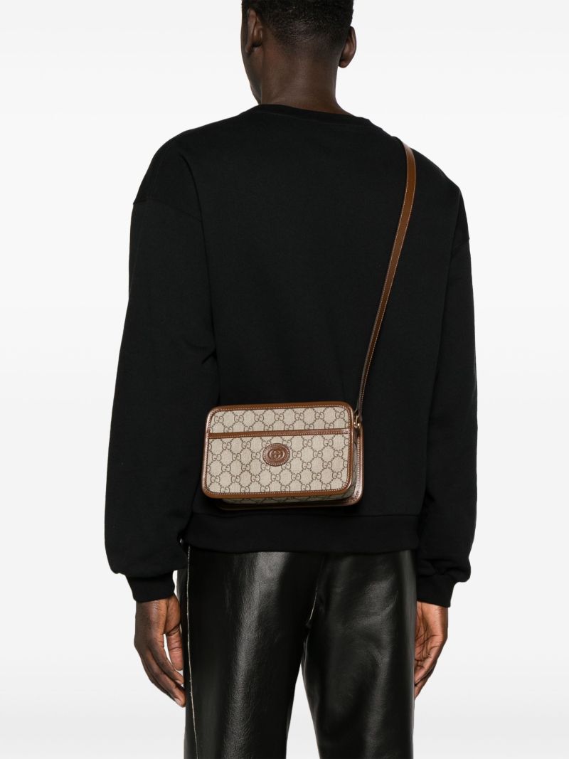 Neutral Gg Supreme Canvas Mini Bag