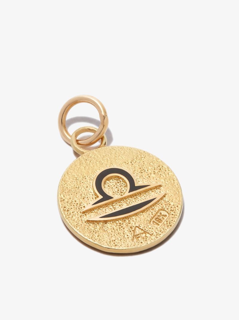 18k Yellow Gold Libra Petite Medallion Charm