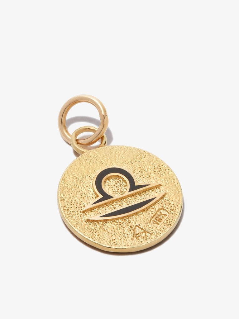 18k Yellow Gold Libra Petite Medallion Charm