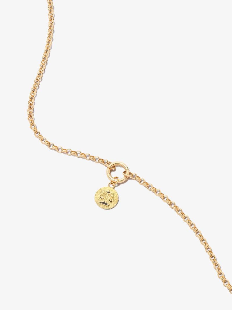 18k Yellow Gold Libra Petite Medallion Charm